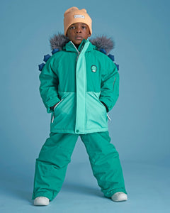 Spike the Dinosaur - Kids Ski Salopettes / Bibs