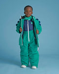 Spike the Dinosaur - Kids Ski Salopettes / Bibs