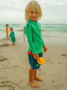 Spike the Dinosaur - Kids Swim Shorts