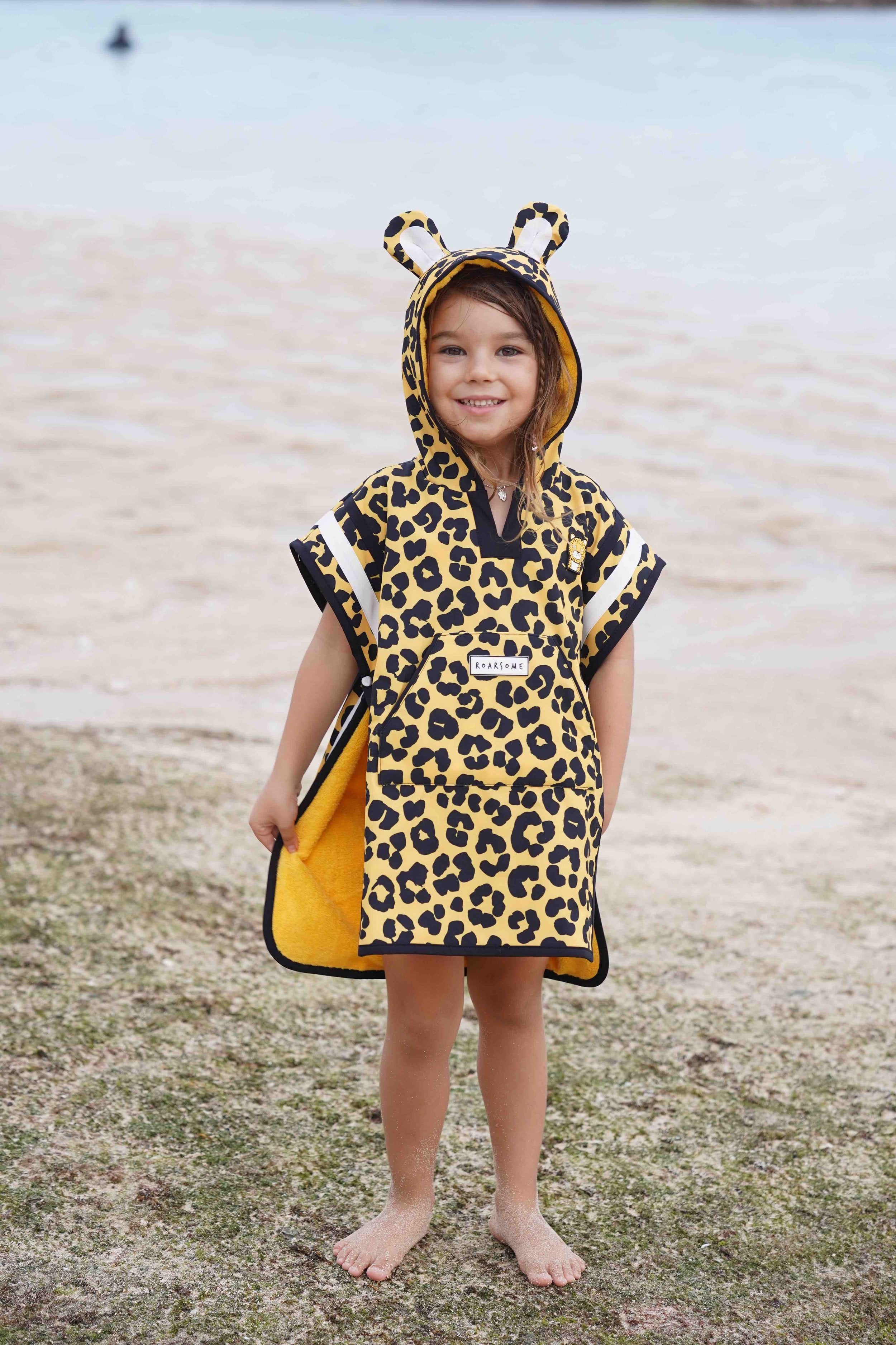 Dash the Leopard - Kids Poncho Towel