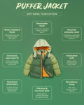 Roarsome Puffer Jacket - Forest Green