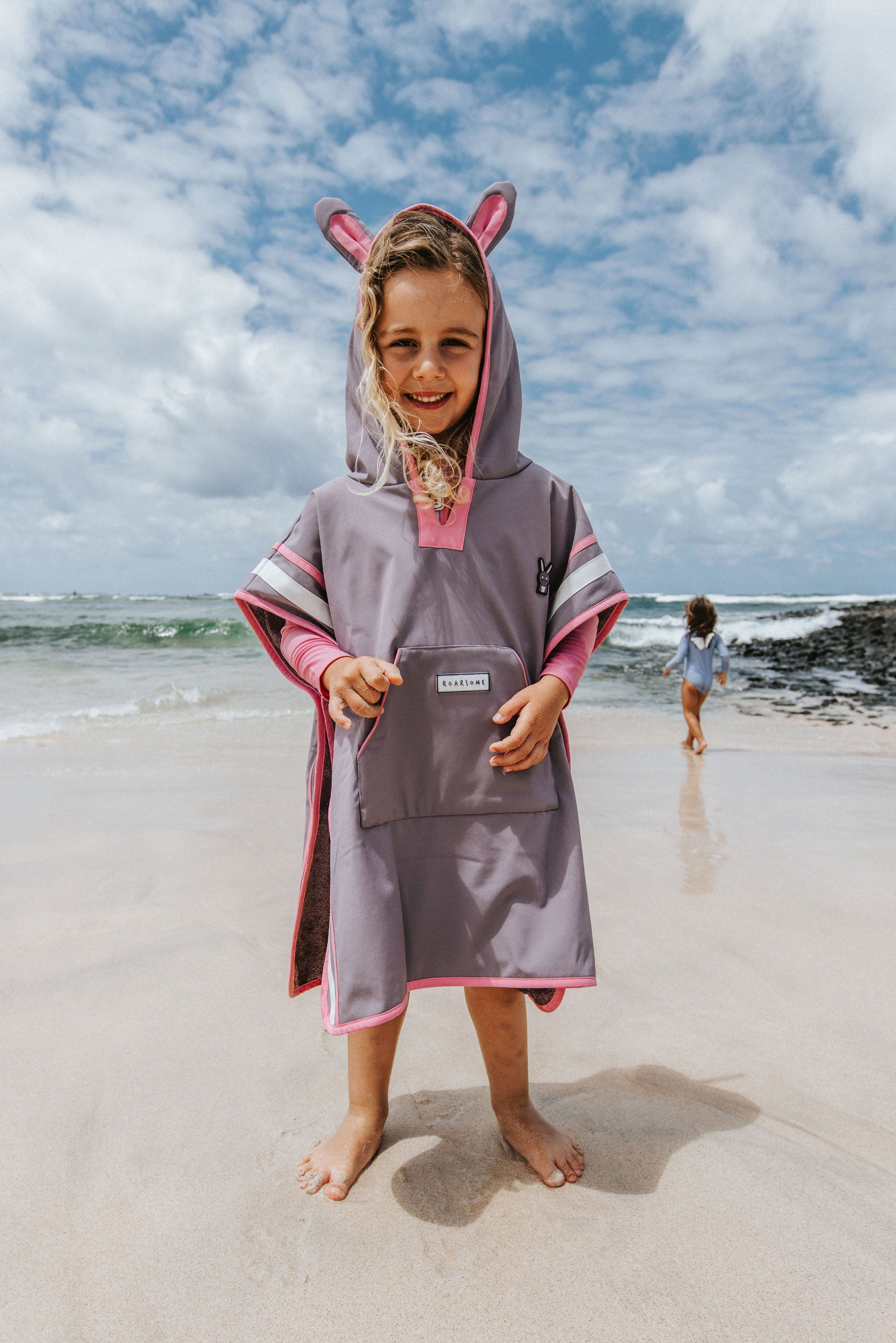 Hop the Bunny - Kids Poncho Towel