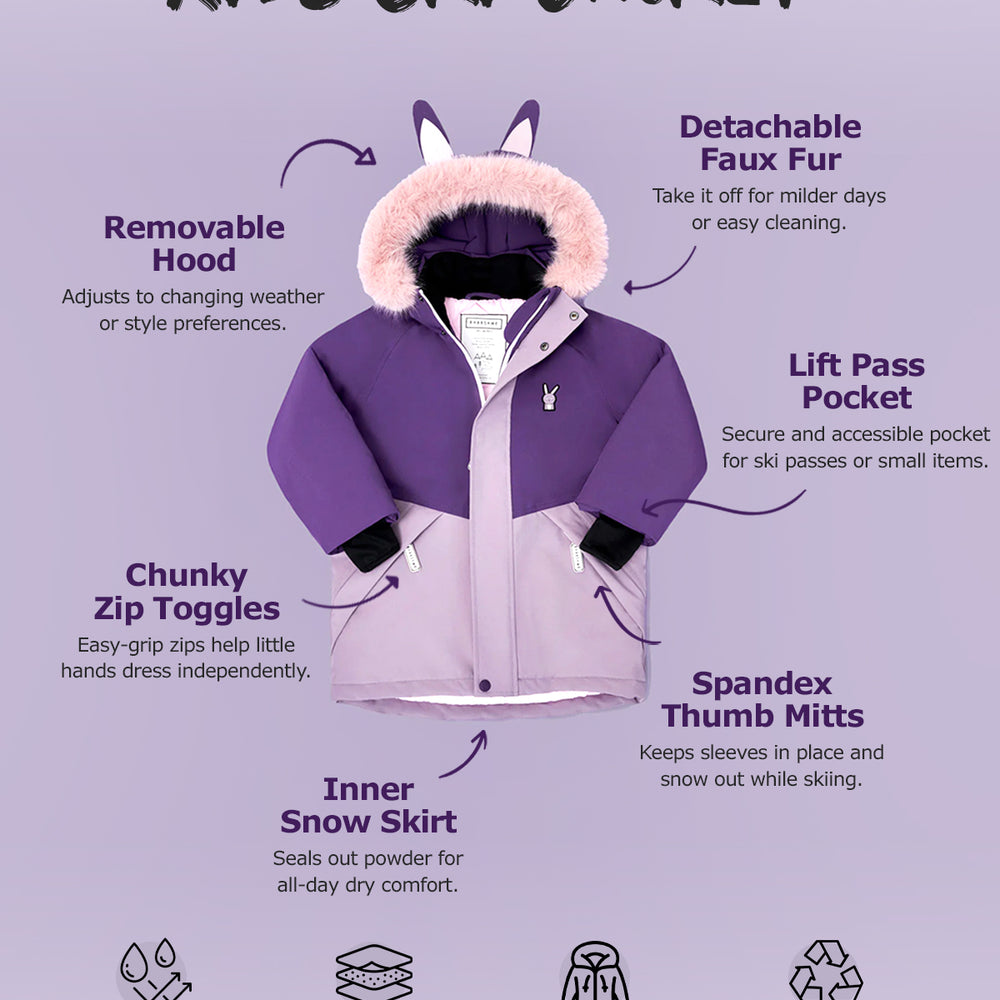 Hop the Bunny - Kids Ski Jacket ‐ Roarsome