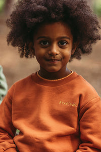 Organic Cotton Tracksuit - Burnt Orange