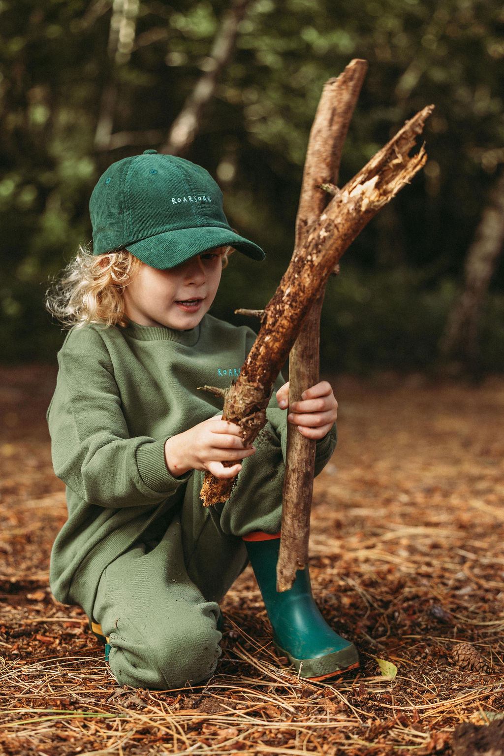 Organic Cotton Tracksuit - Forest Green