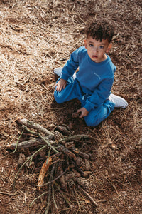 Organic Cotton Tracksuit - Ocean Blue