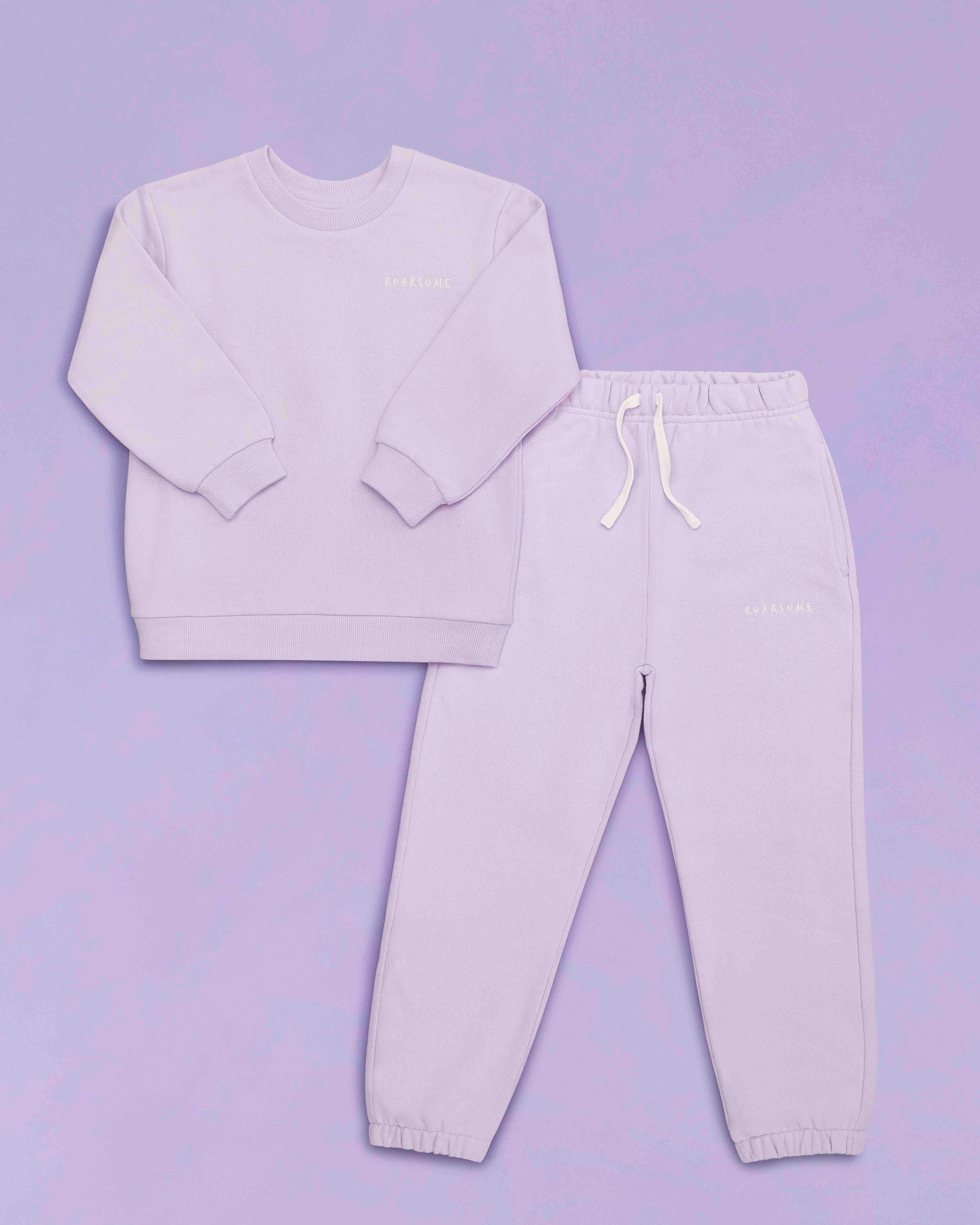 Organic Cotton Tracksuit - Dusk Lilac