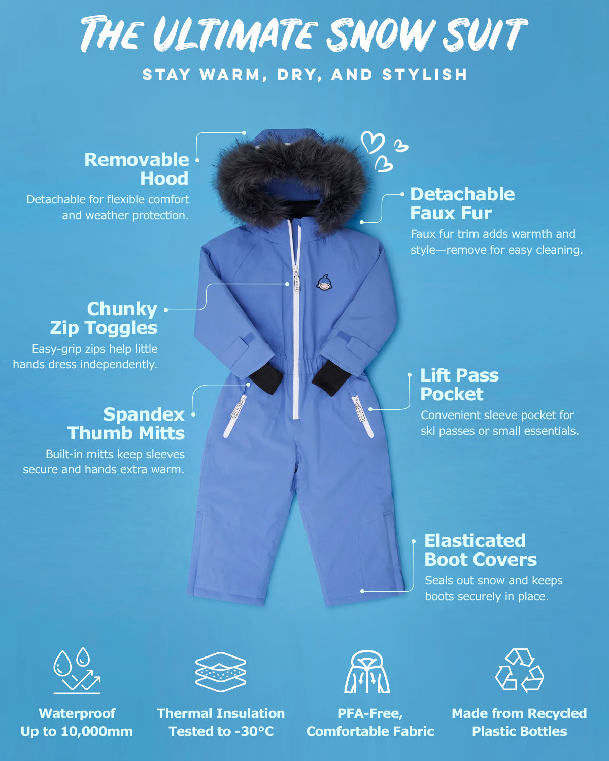 Reef the Shark - Kids Snow Suit