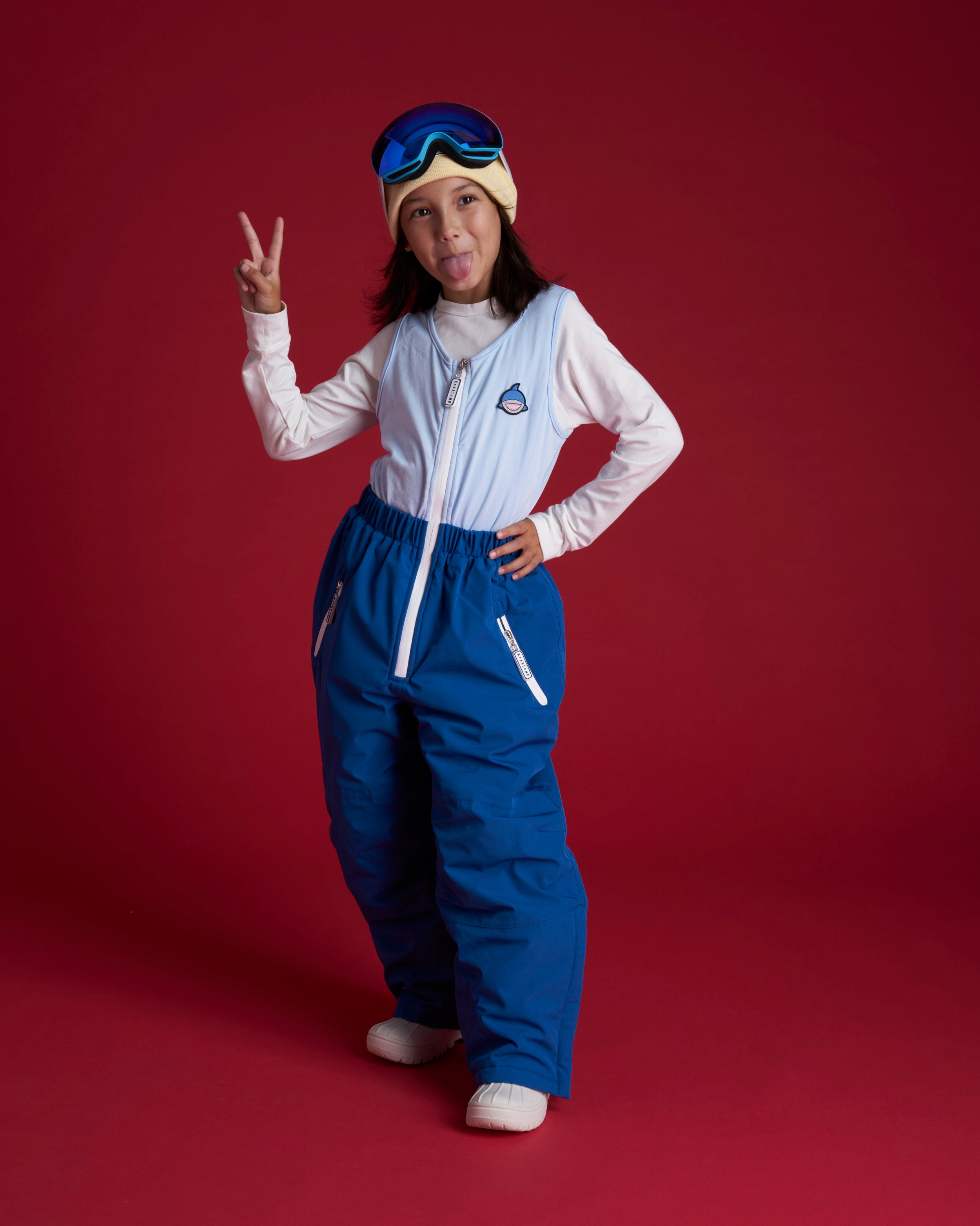 Reef the Shark - Kids Ski Salopettes / Bibs