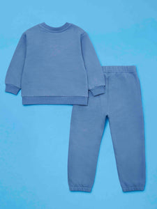 Organic Cotton Tracksuit - Ocean Blue