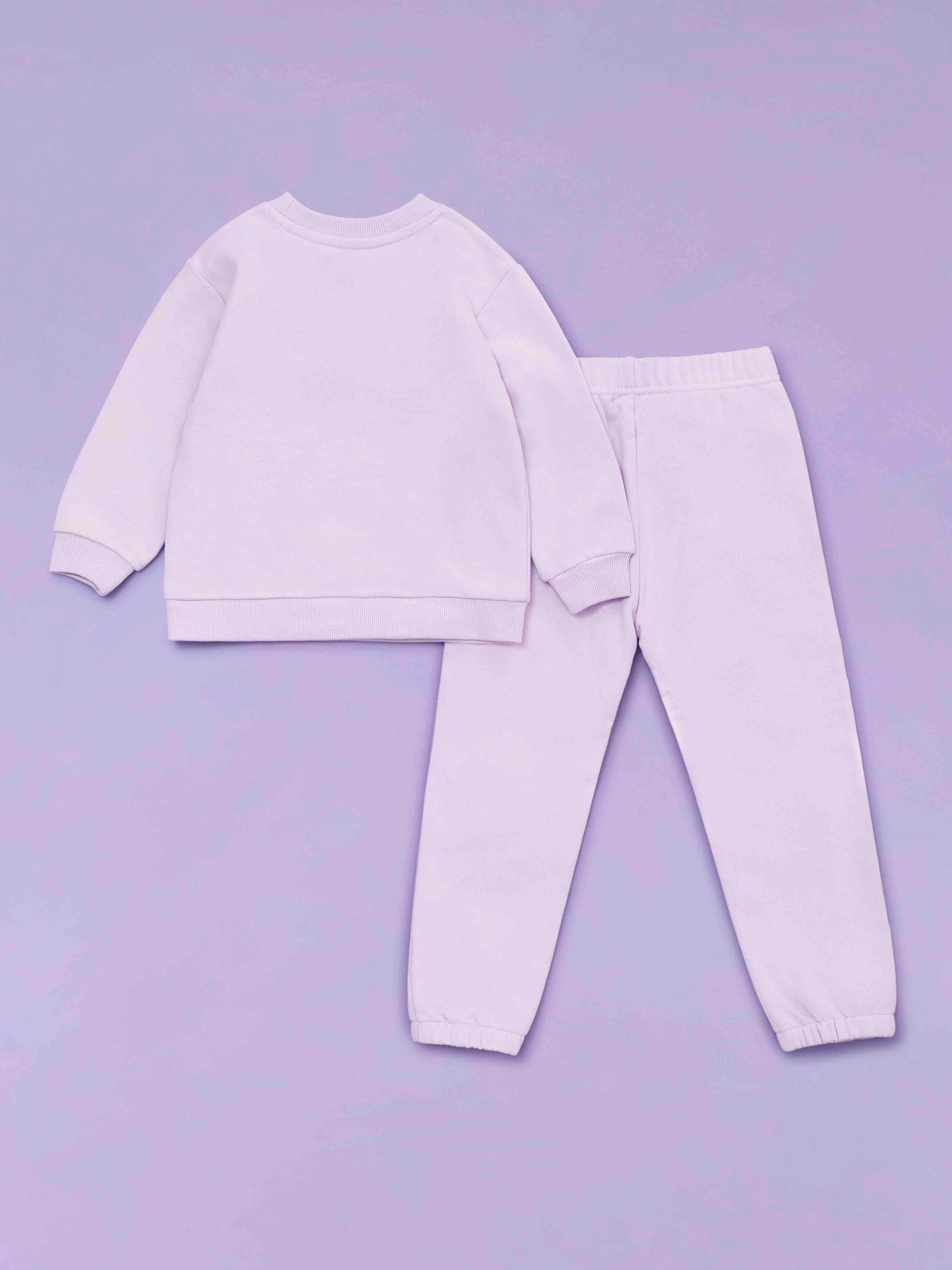 Organic Cotton Tracksuit - Dusk Lilac