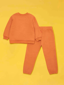 Organic Cotton Tracksuit - Burnt Orange