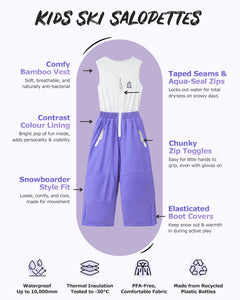 Sparkle the Unicorn - Kids Ski Salopettes / Bibs