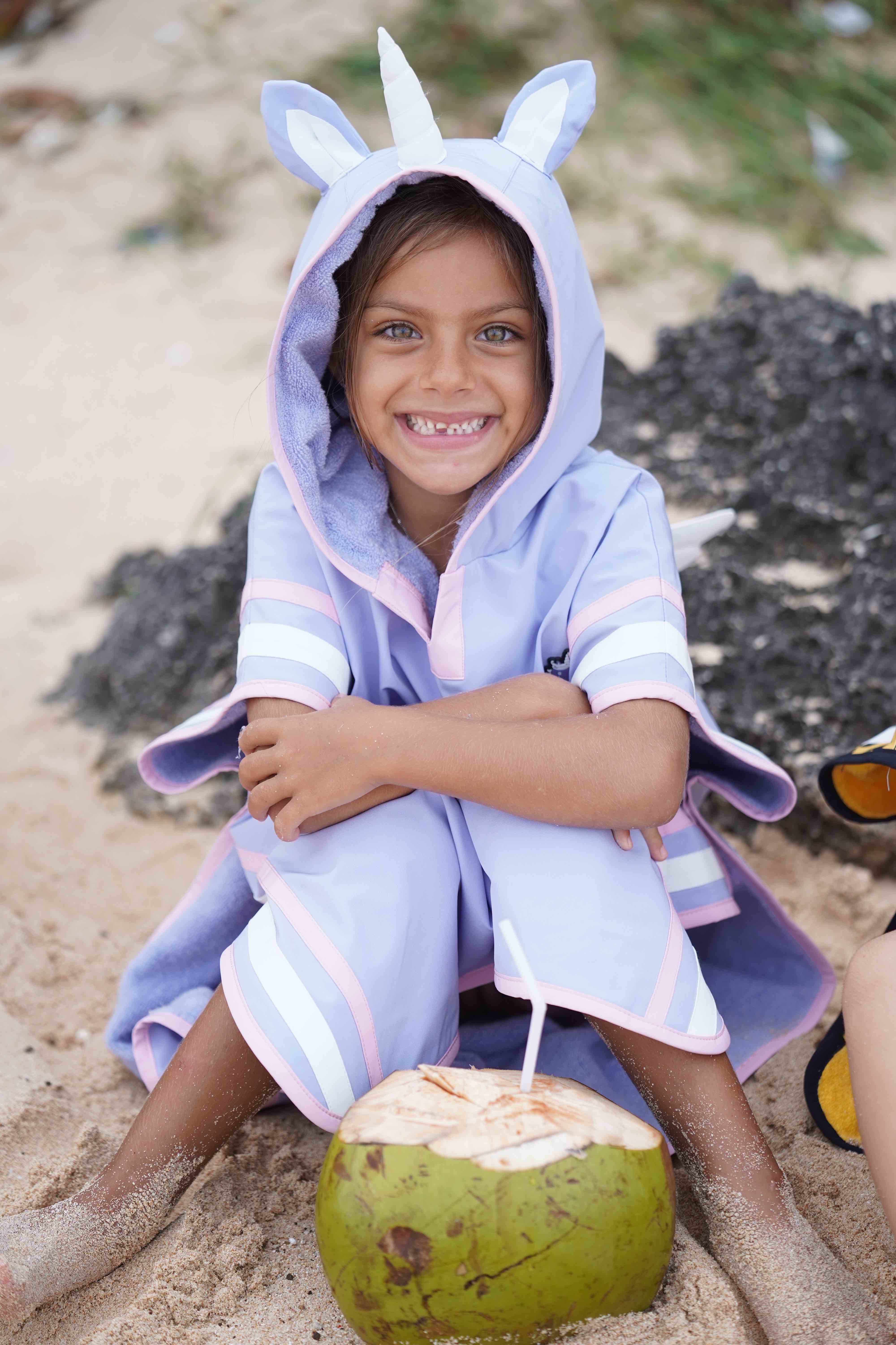 Sparkle the Unicorn - Kids Poncho Towel
