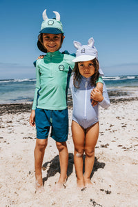 Spike the Dinosaur - Kids Swim Shorts