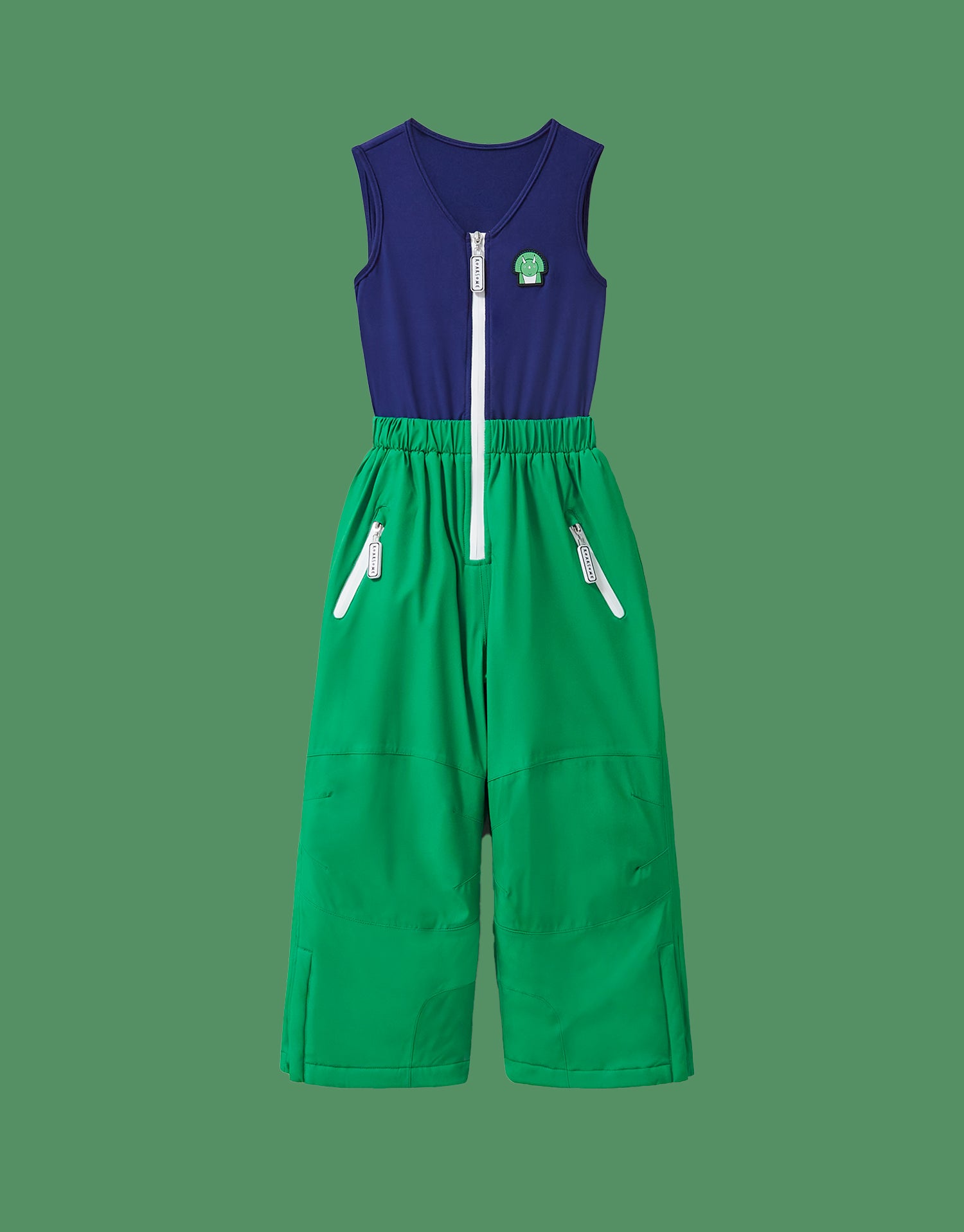 Spike the Dinosaur - Kids Ski Salopettes