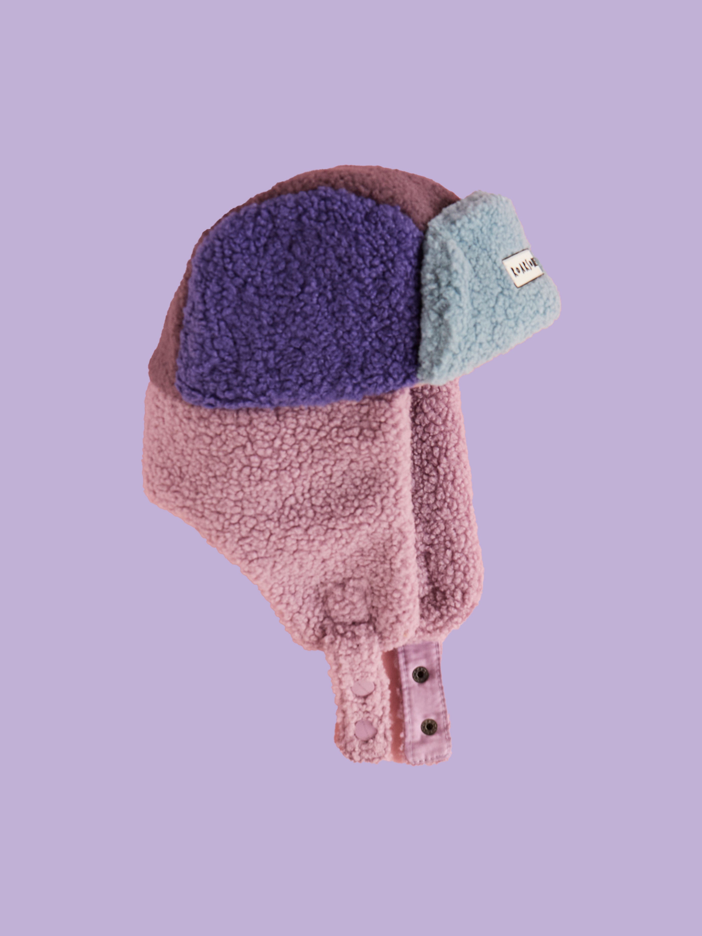 Kids Trapper Hats - Pink/Lilac