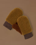 Fleece Mittens - Brown/Tan