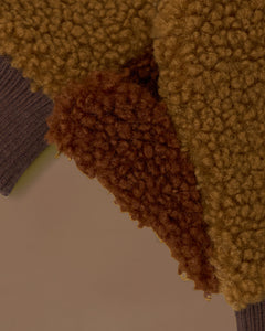 Fleece Mittens - Brown/Tan