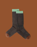 Kids Ski Socks - Brown/Mint