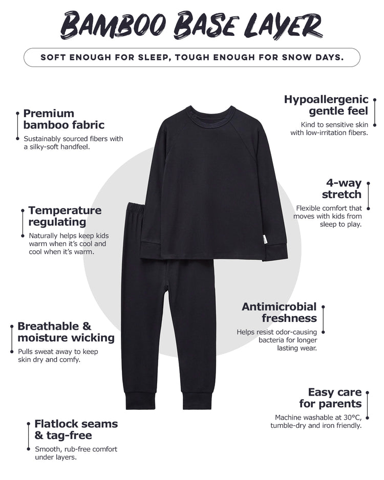 Bamboo Base Layer - Midnight Black