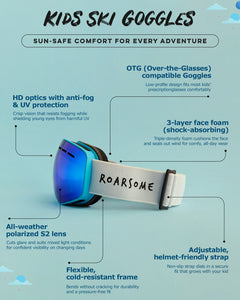 Kids Ski Goggles - Blue