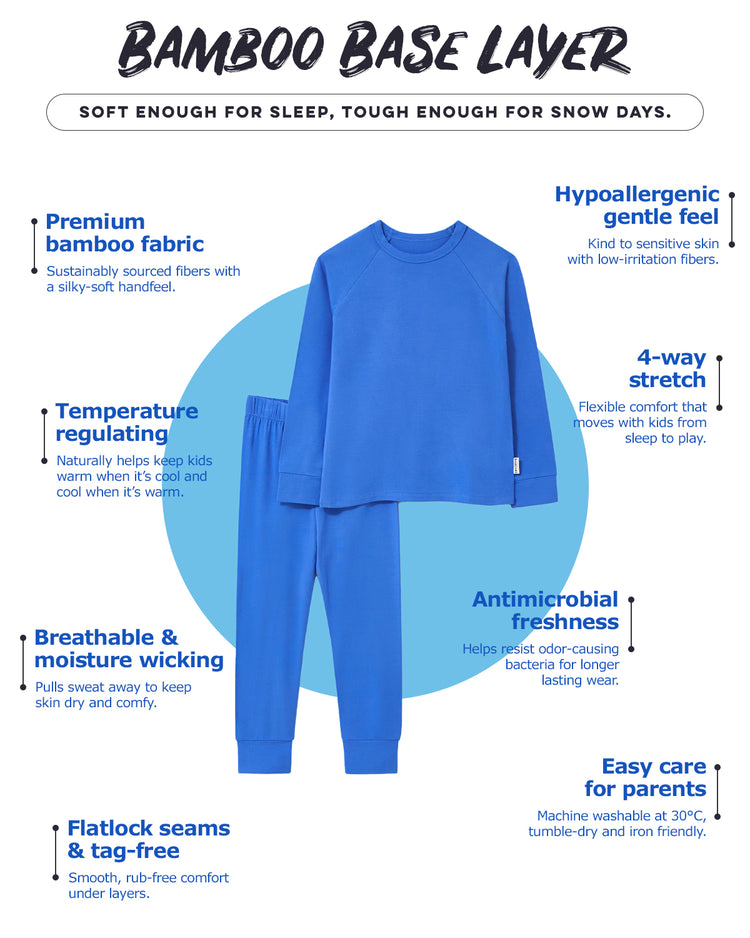 Bamboo Base Layer - Ocean Blue