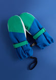 Kids Ski Gloves - Blue/Green