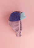 Kids Trapper Hats - Pink/Lilac