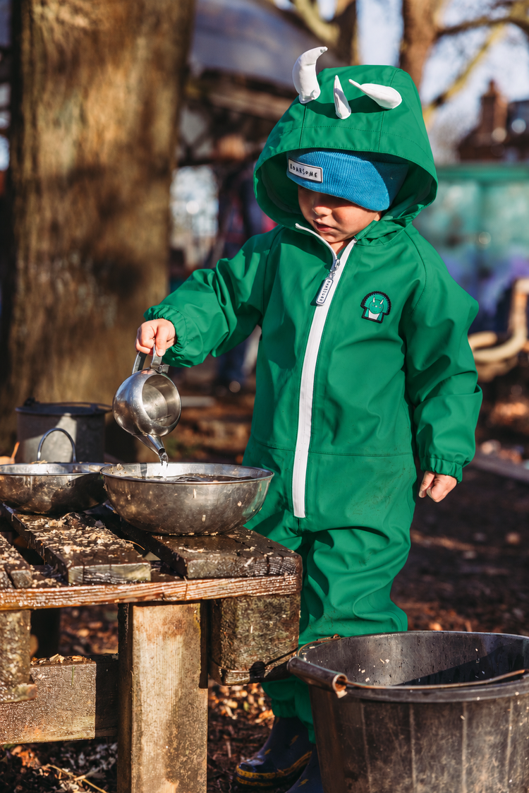 Spike the Dinosaur - Kids Puddle Suit