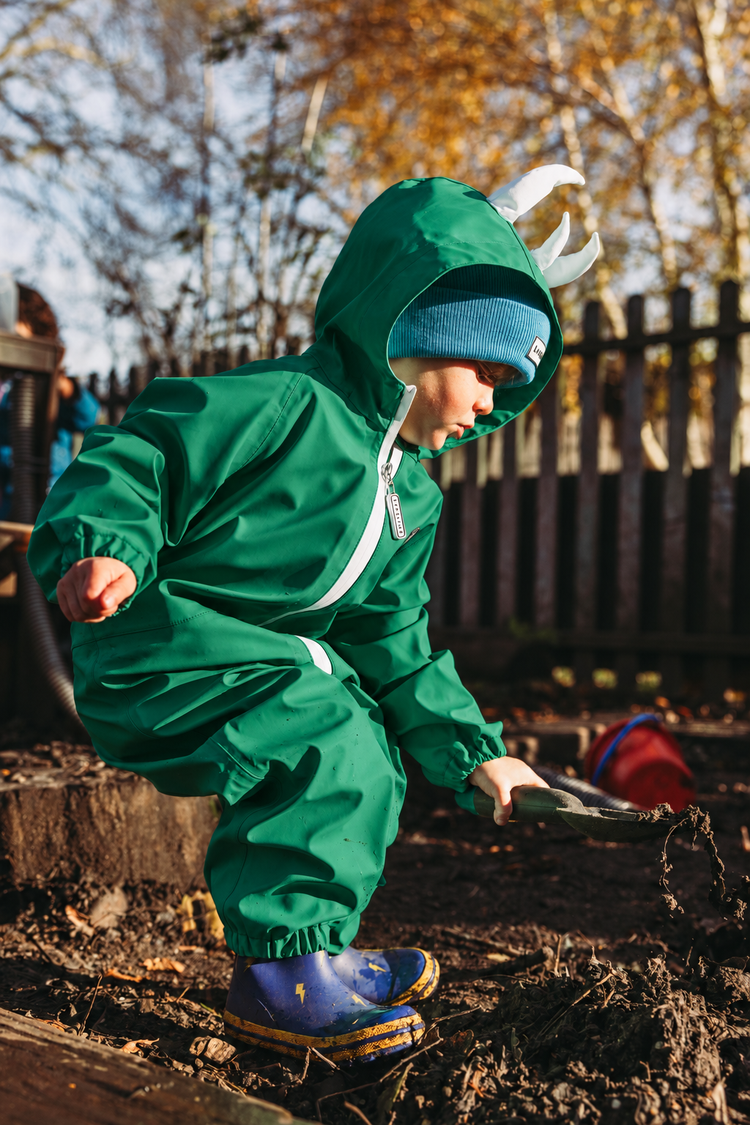 Spike the Dinosaur - Kids Puddle Suit