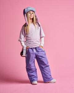 Kids Trapper Hats - Pink/Lilac