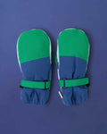 Kids Ski Gloves - Blue/Green