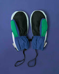 Kids Ski Gloves - Blue/Green