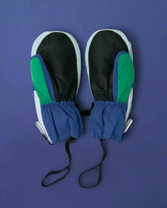 Kids Ski Gloves - Blue/Green