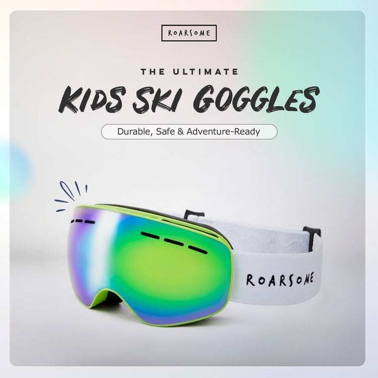 Kids Ski Goggles - Green