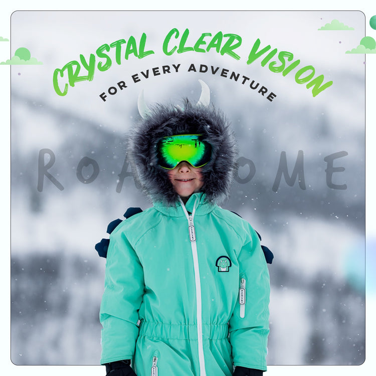 Kids Ski Goggles - Green
