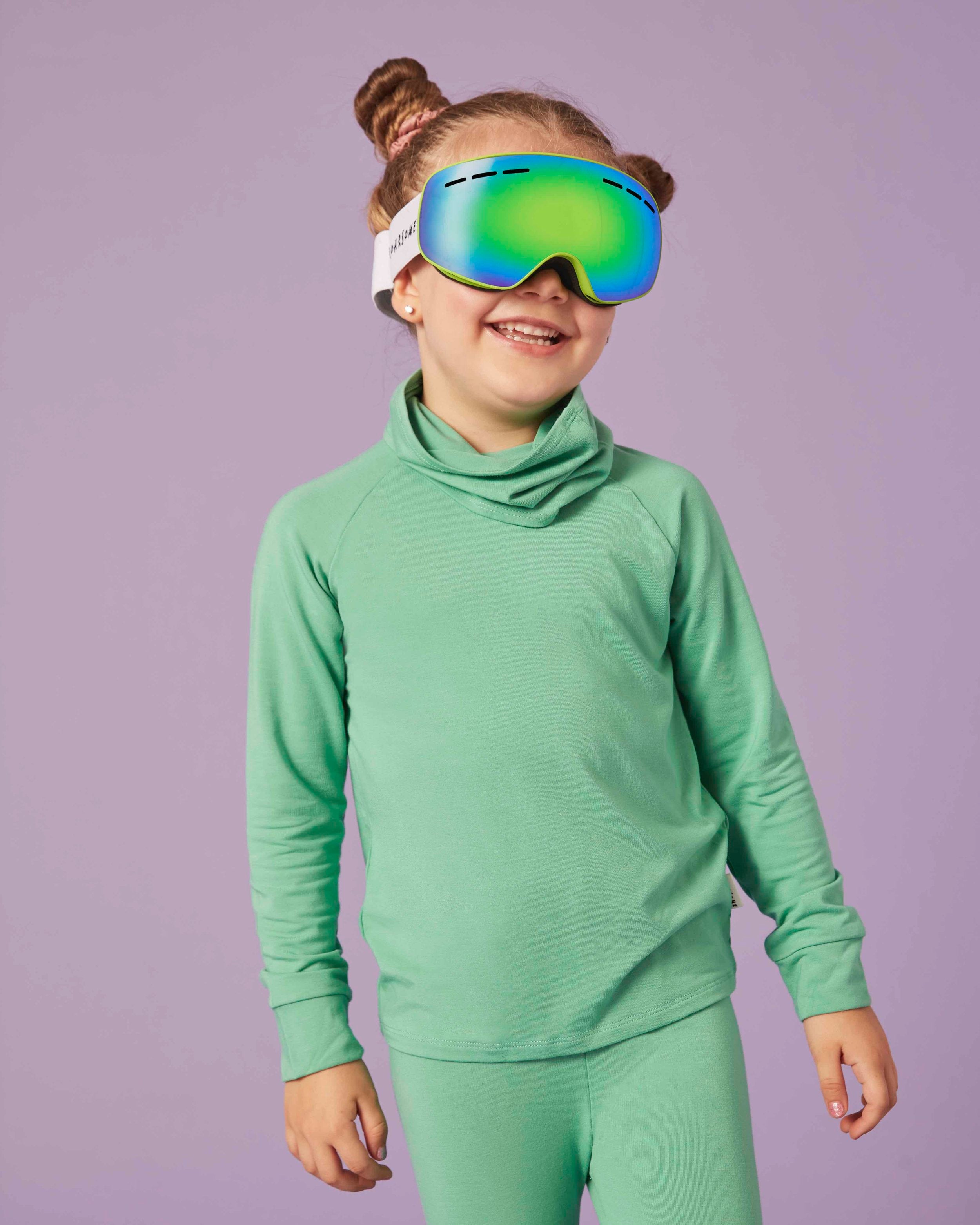 Kids Base Layers - Misty Green & Roarsome