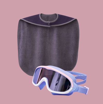 Hop the Bunny - Superhero Towel Cape + Swimming Goggles Bundle