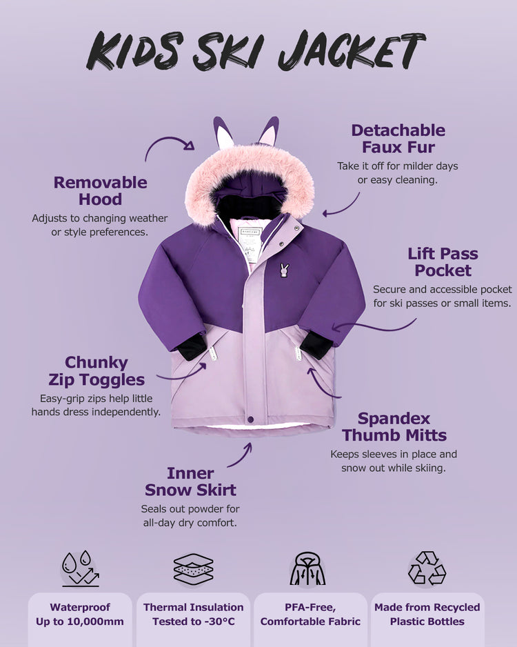 Hop the Bunny - Kids Ski Jacket