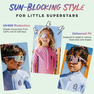 Lilac/White - Sunglasses