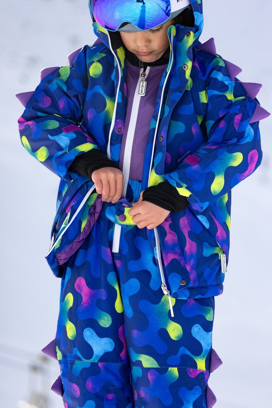Camo the Alien - Midnight Nebula Ski Salopettes / Bib Pants