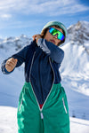 Spike the Dinosaur - Kids Ski Salopettes / Bib Pants