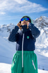 Spike the Dinosaur - Kids Ski Salopettes / Bib Pants