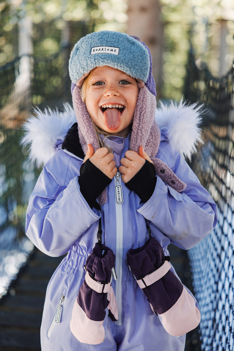 Kids Ski Gloves - Pink/Lilac