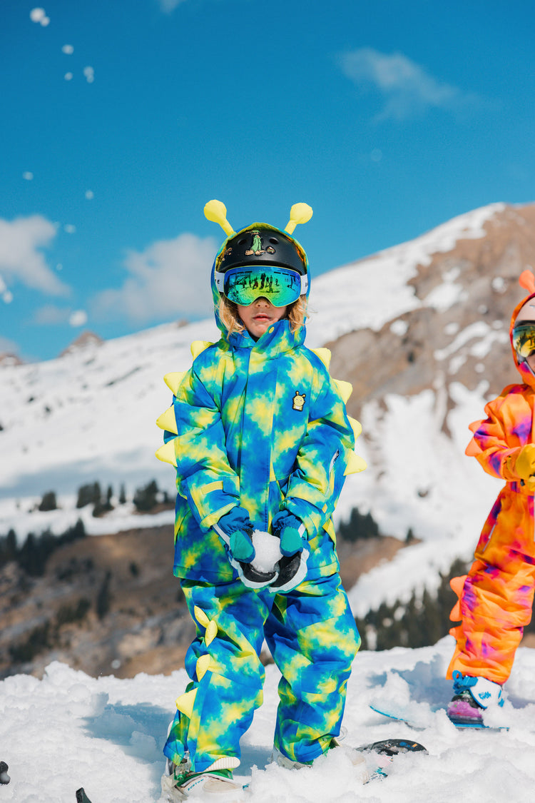Camo the Alien - Neon Galaxy Ski Salopettes / Bib Pants