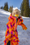 Kids Ski Gloves - Yellow/Orange