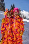 Kids Ski Gloves - Yellow/Orange