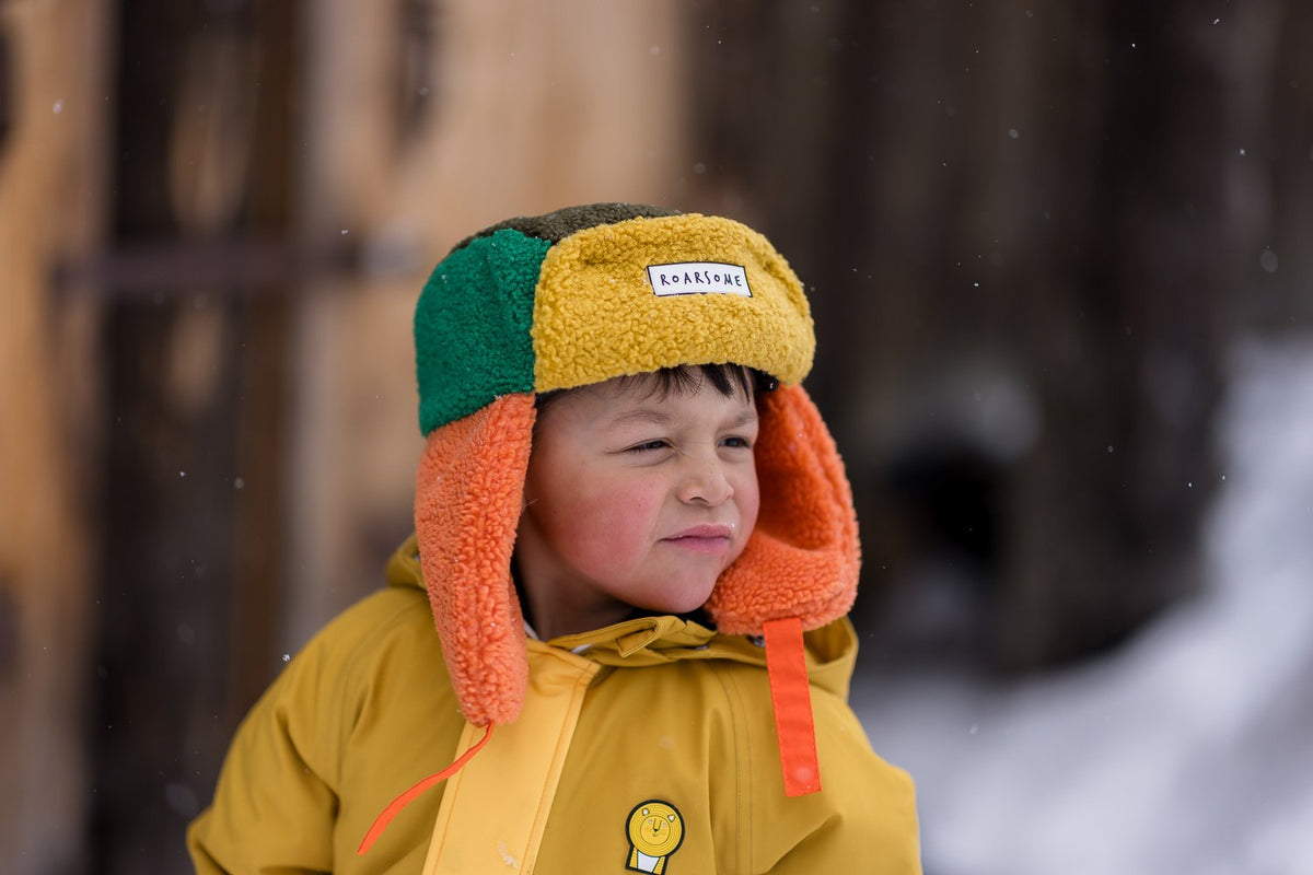 Kids Trapper Hats - Pink/Lilac