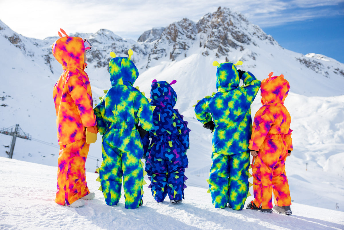 Camo the Alien - Neon Galaxy Snow Suit